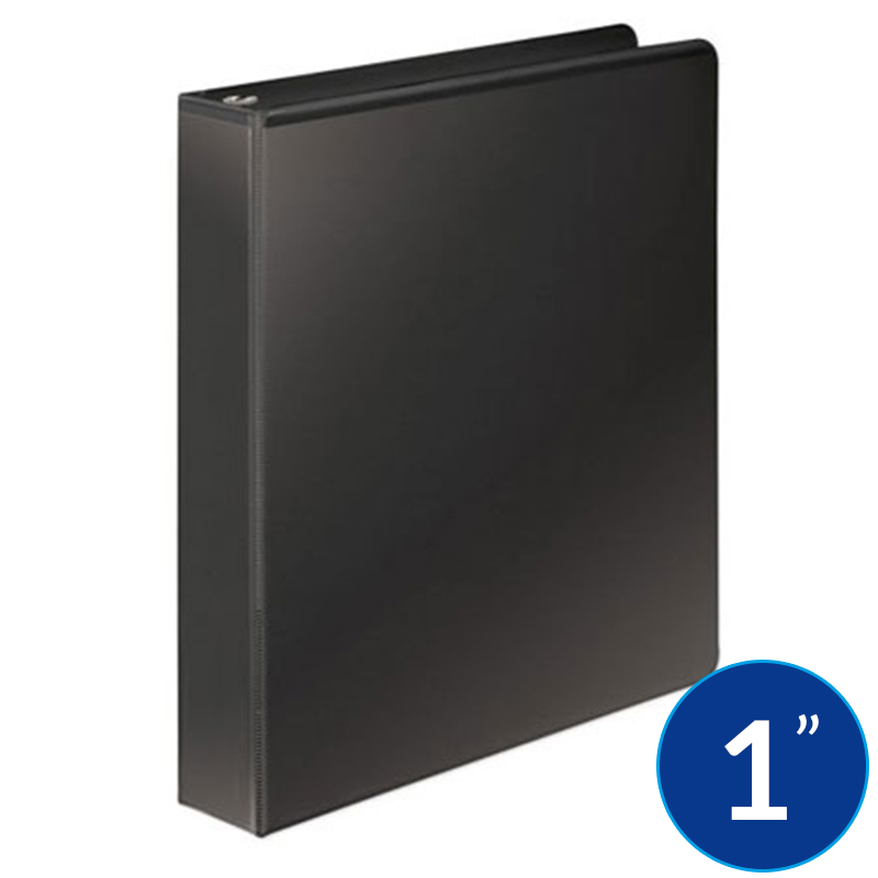 Carpeta de 1" Pulgadas con Cover, Negro