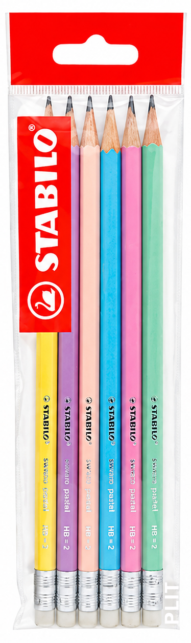 Set Escolar STABILO: Lápices HB 2 Swano Pastel 4908, 6 Lapices