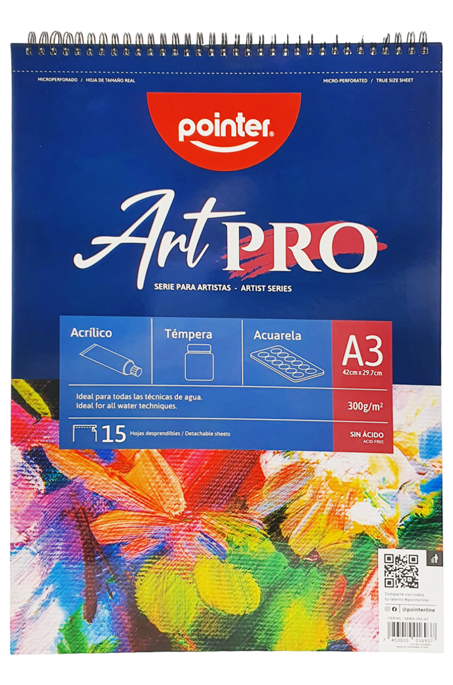 Libreta de Dibujo Art Pro 12" x 17", 15 Hojas