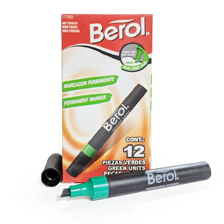 Marcador Permanente Berol Verde