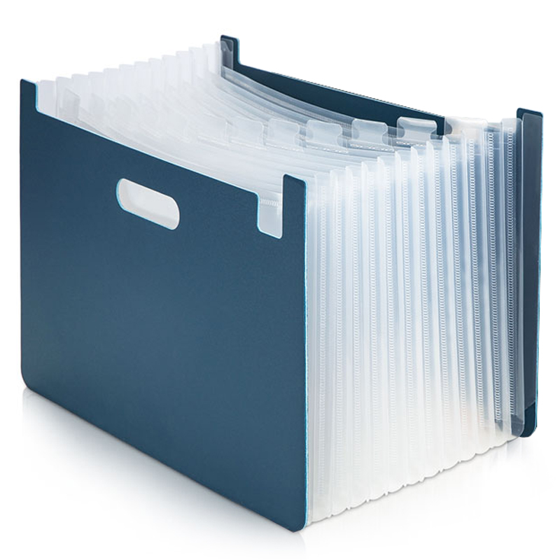 Archivo Acordeón tipo Caja A4, 13 Divisiones, Azul