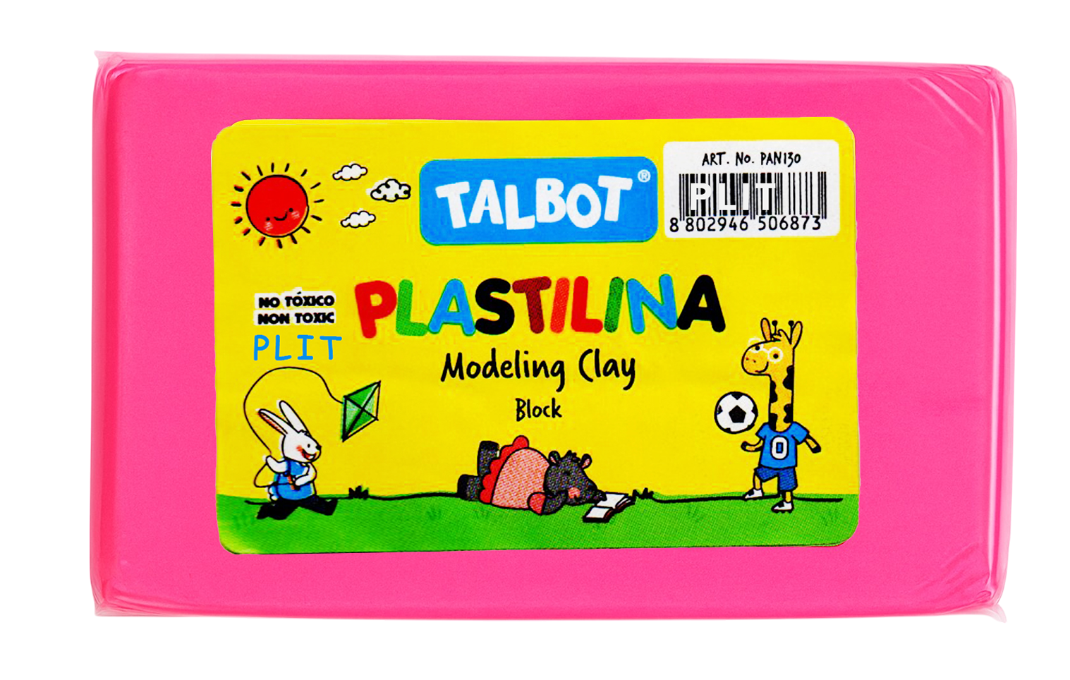 Masilla Plastilina Talbot Rosado Neón 150 gr
