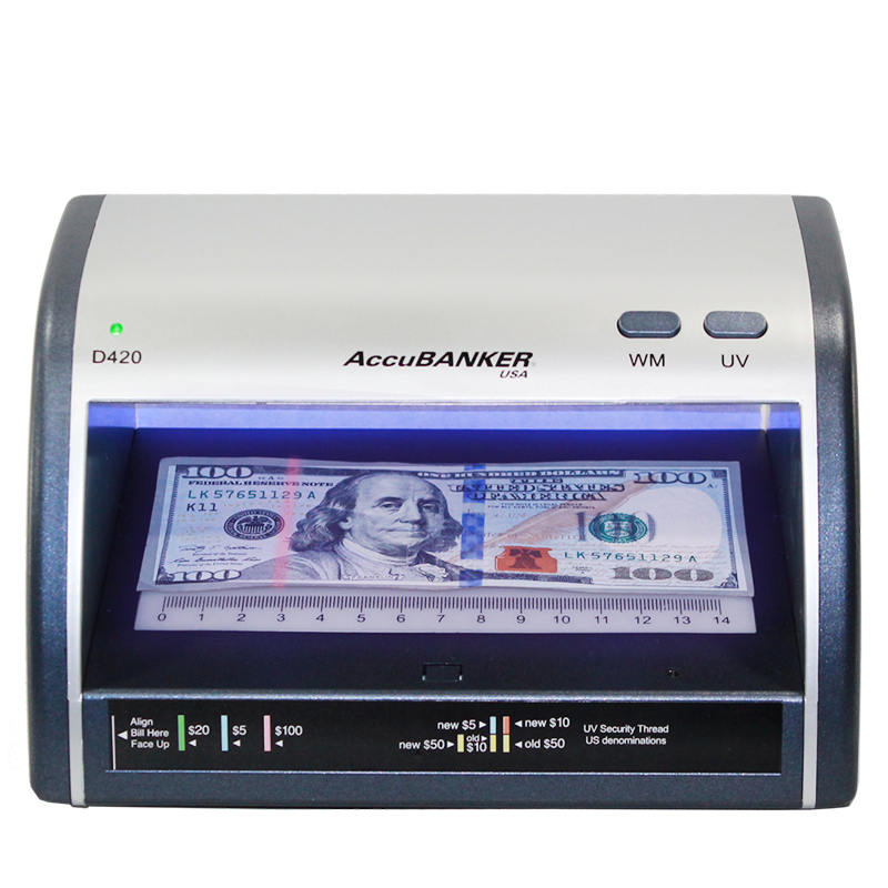 Lampara Detectora Dinero Falso Accubanker LED 420