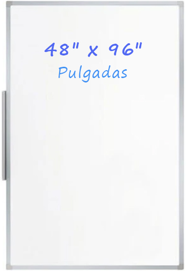 Pizarra Mágica Magnética 48" x 96" con Bordes de Metal Nustar NS-104