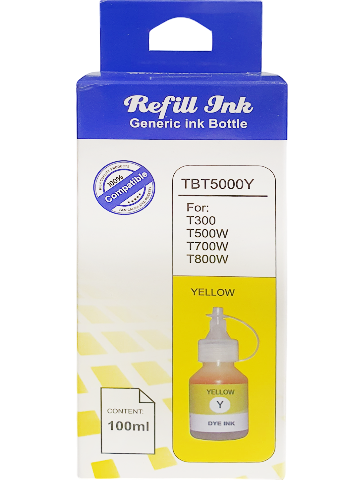 Tinta Cony BT5000Y Amarillo Compatible con Brother BT-5000Y