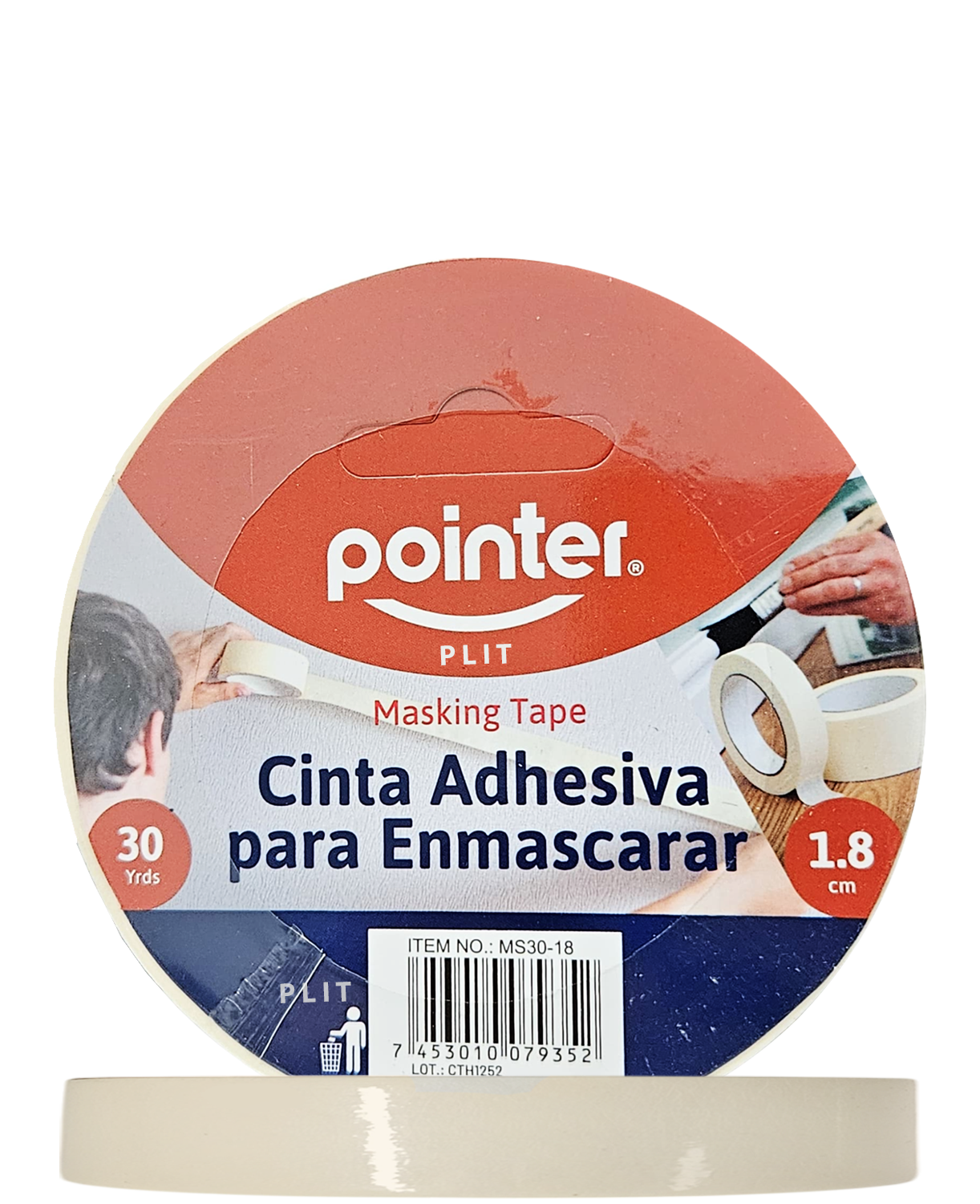 Cinta Masking Tape 3/4" (1.8cm) x 30 Yardas - Pointer MS30-18