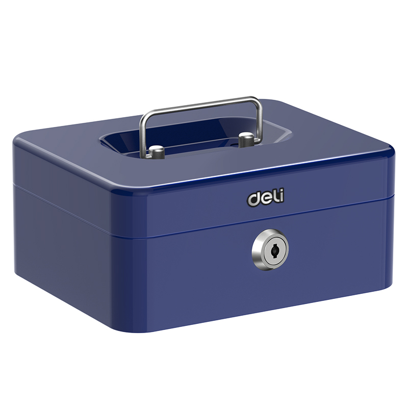 Caja Chica Metálica 8", Azul - Deli T503