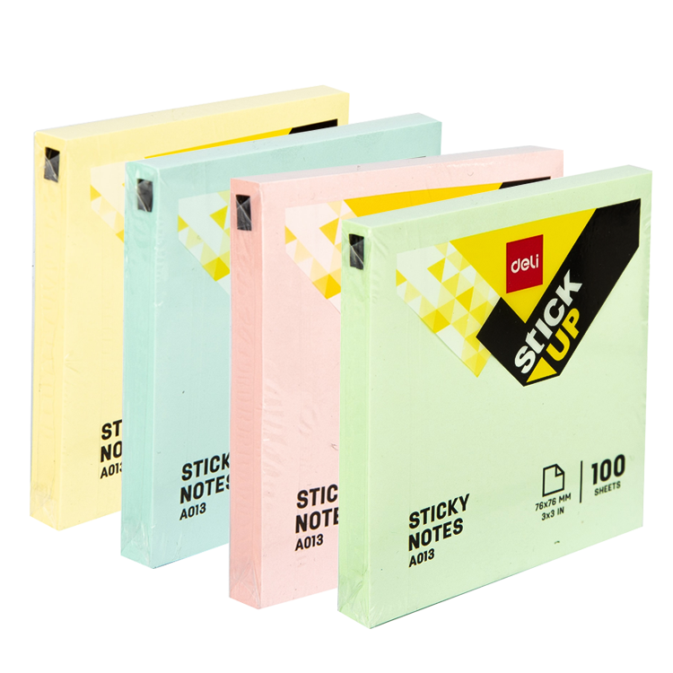 Nota Adhesiva (Post-it) 3x3 Color Pastel - Deli Stick Up A01303