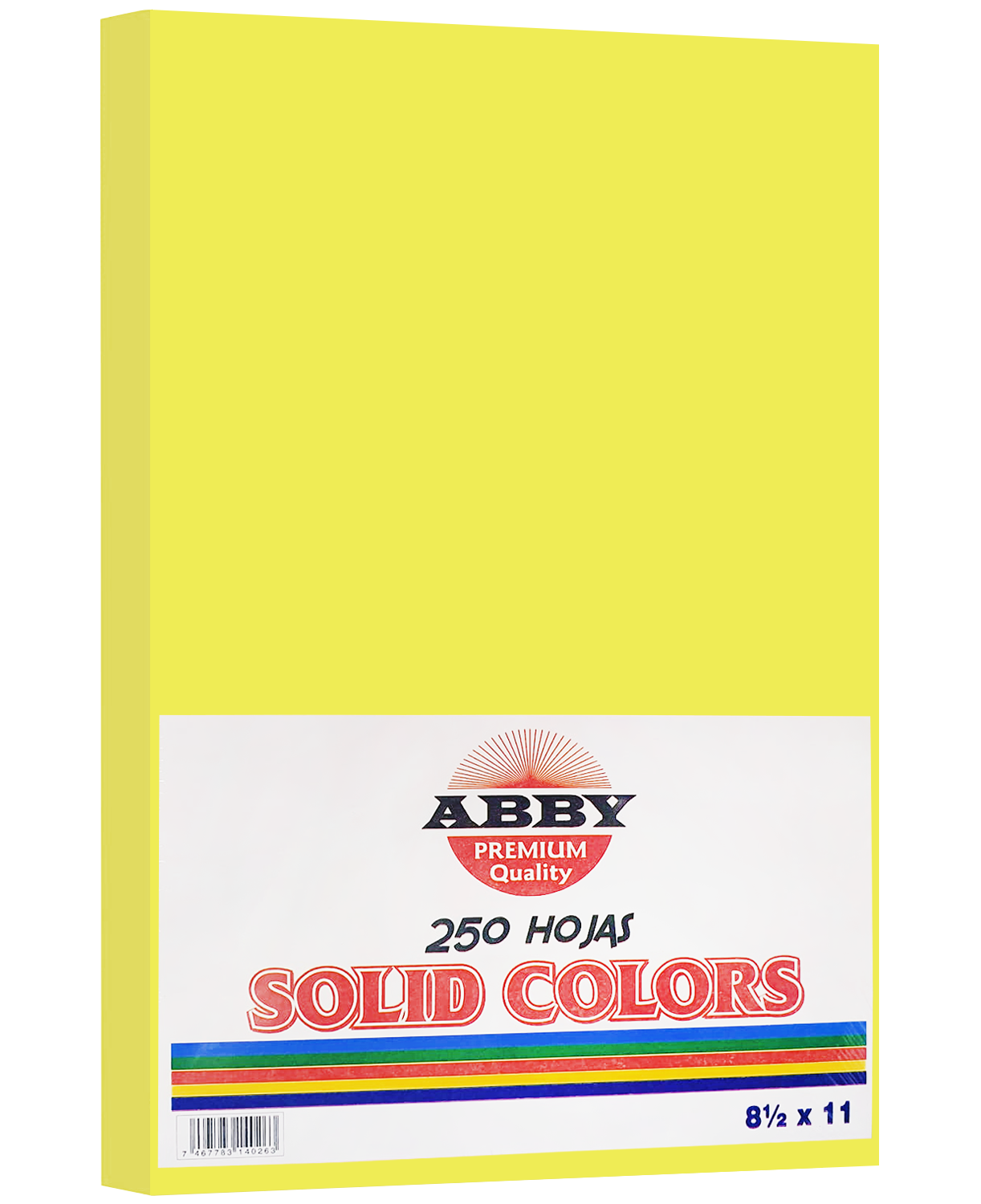 Resma de Papel Amarillo 8.5"x 11", 250 hojas