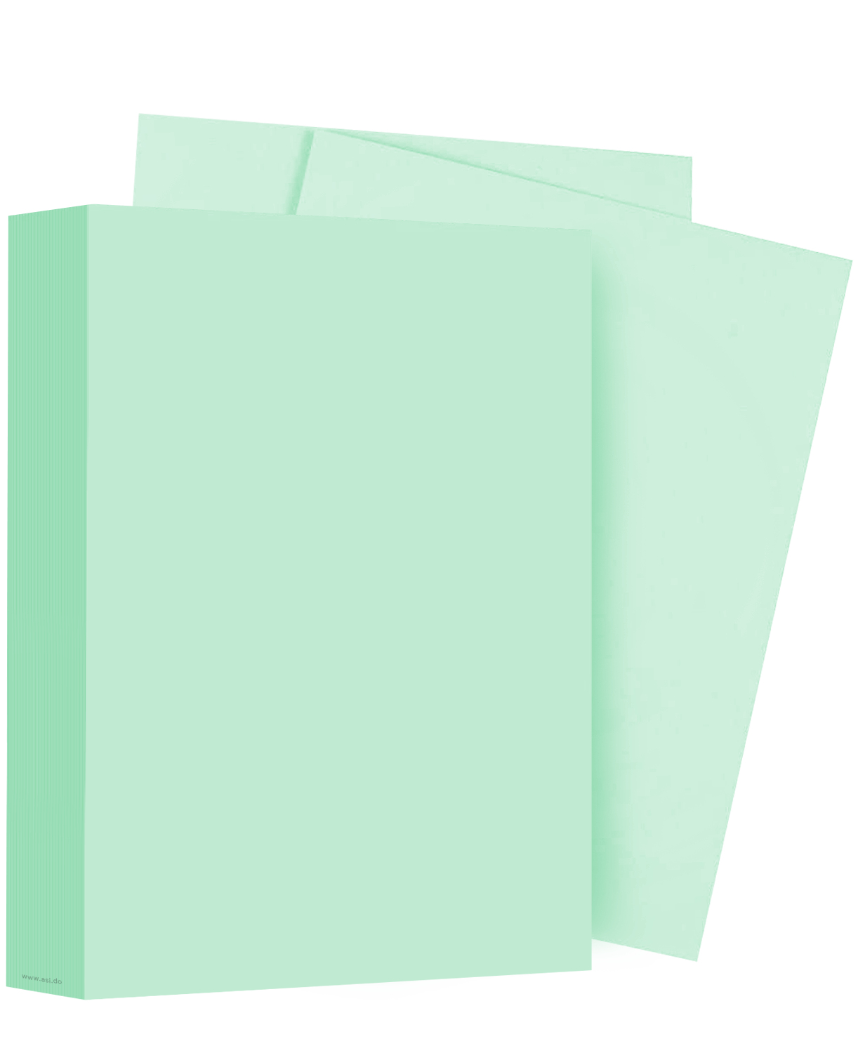 Resma de Papel Verde Pastel 8.5" x 11", 500 Hojas