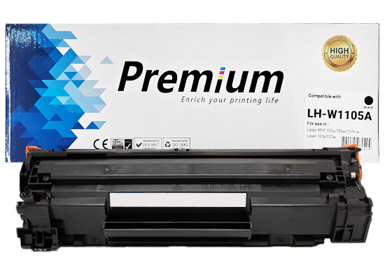 Toner Genérico PREMIUM 105A (W1105A) con Chip, Negro