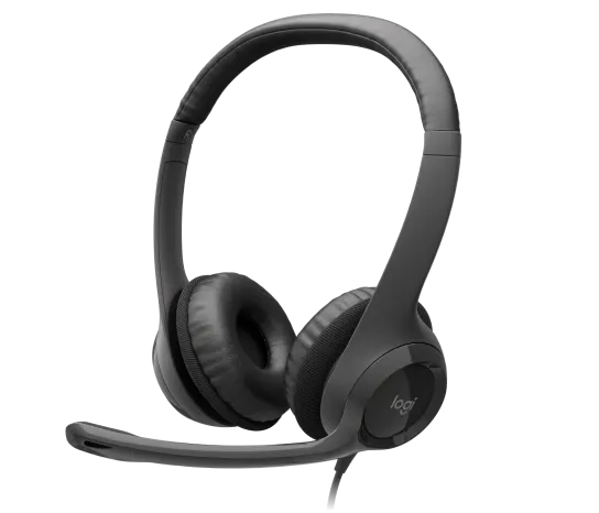 Audífonos Headset USB Logitech H390, Negro