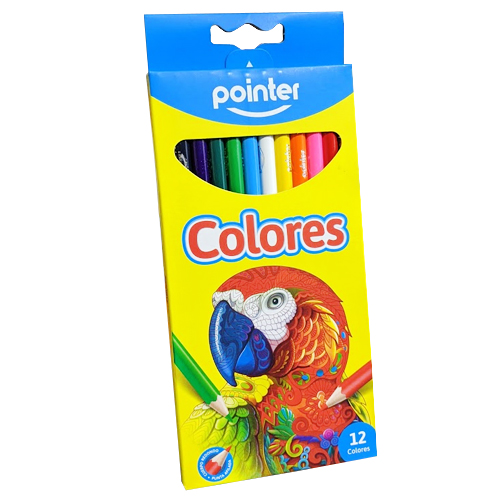 Lápices de Color Largo Pointer, 12 pcs