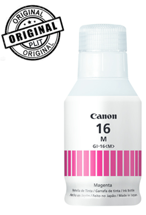 Original: Botella de Tinta Canon GI-16 Magenta para Impresoras Canon Maxify: Gx 3010, Gx4010, Gx6010, Gx7010