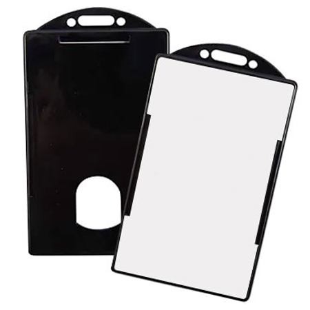 Porta Carnets Vertical, Negro