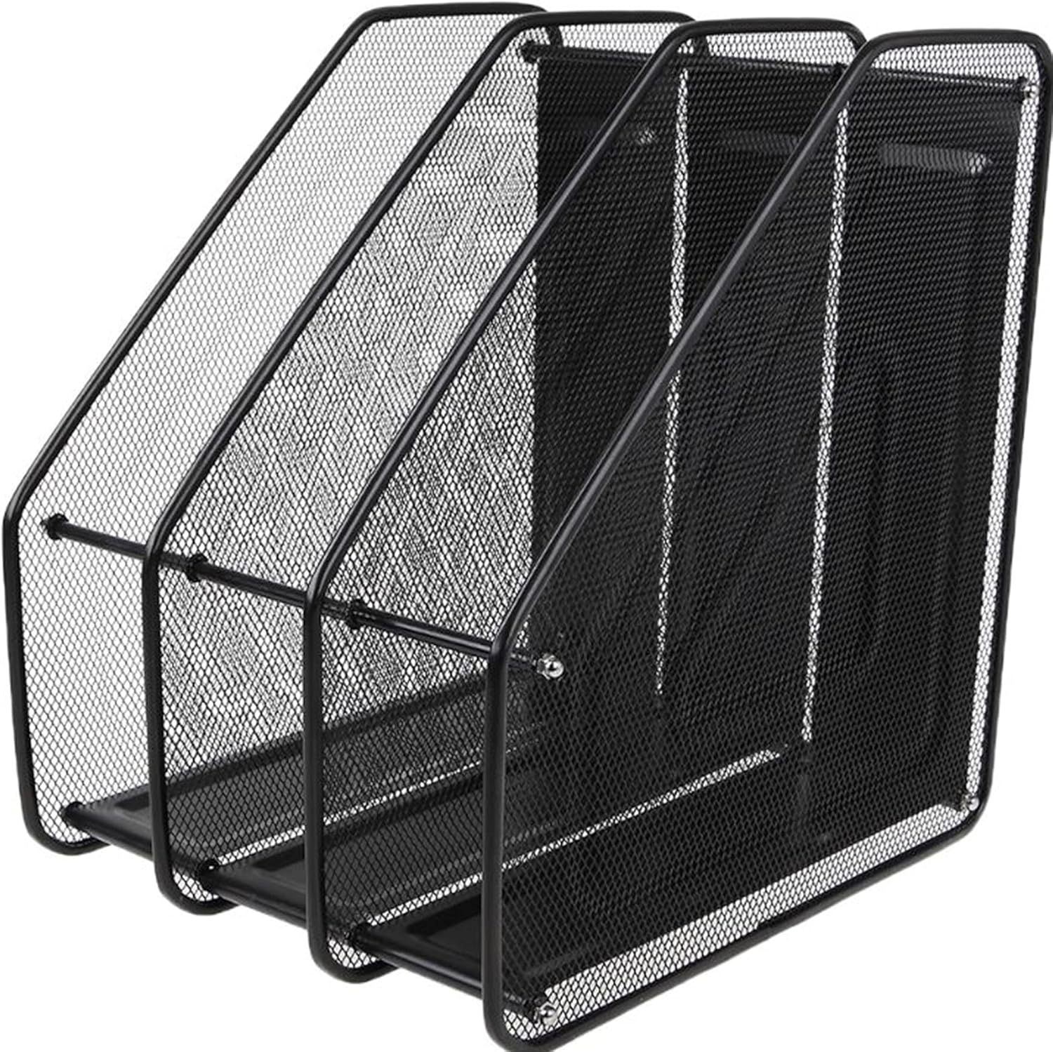 Porta Revista Metálico 3 en 1 Talbot Mesh T-43300, Negro