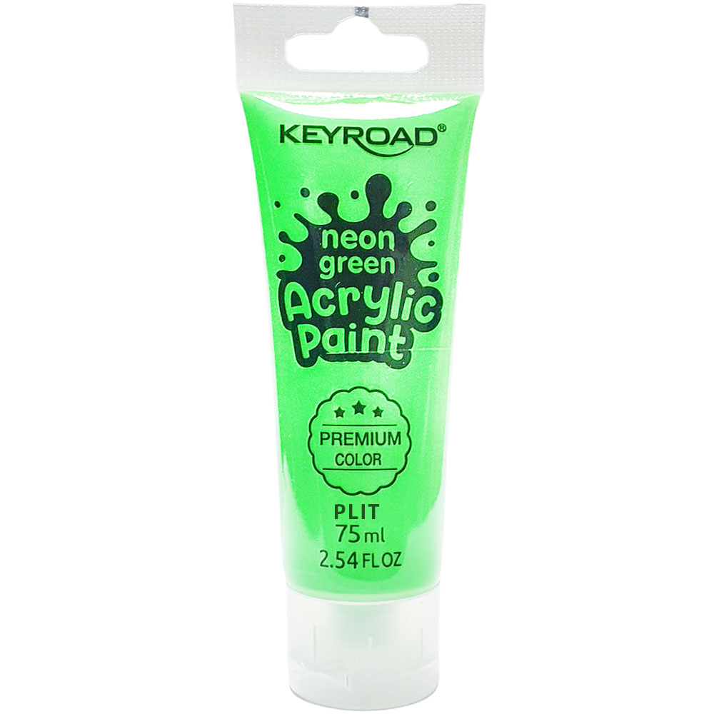 Pintura Acrílica Verde Neón 75 ml - Keyroad KR-972217