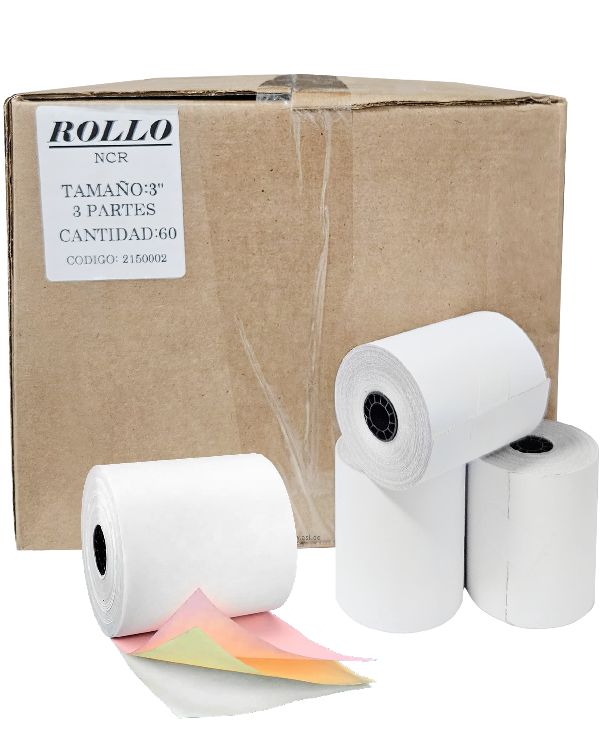 Rollo de Papel NCR 3" - 3 Partes