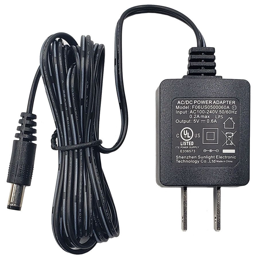 Fuente Cargador de Poder Grandstream 5V / 0.6A para Teléfonos IP (DCT06W05060US-DO)