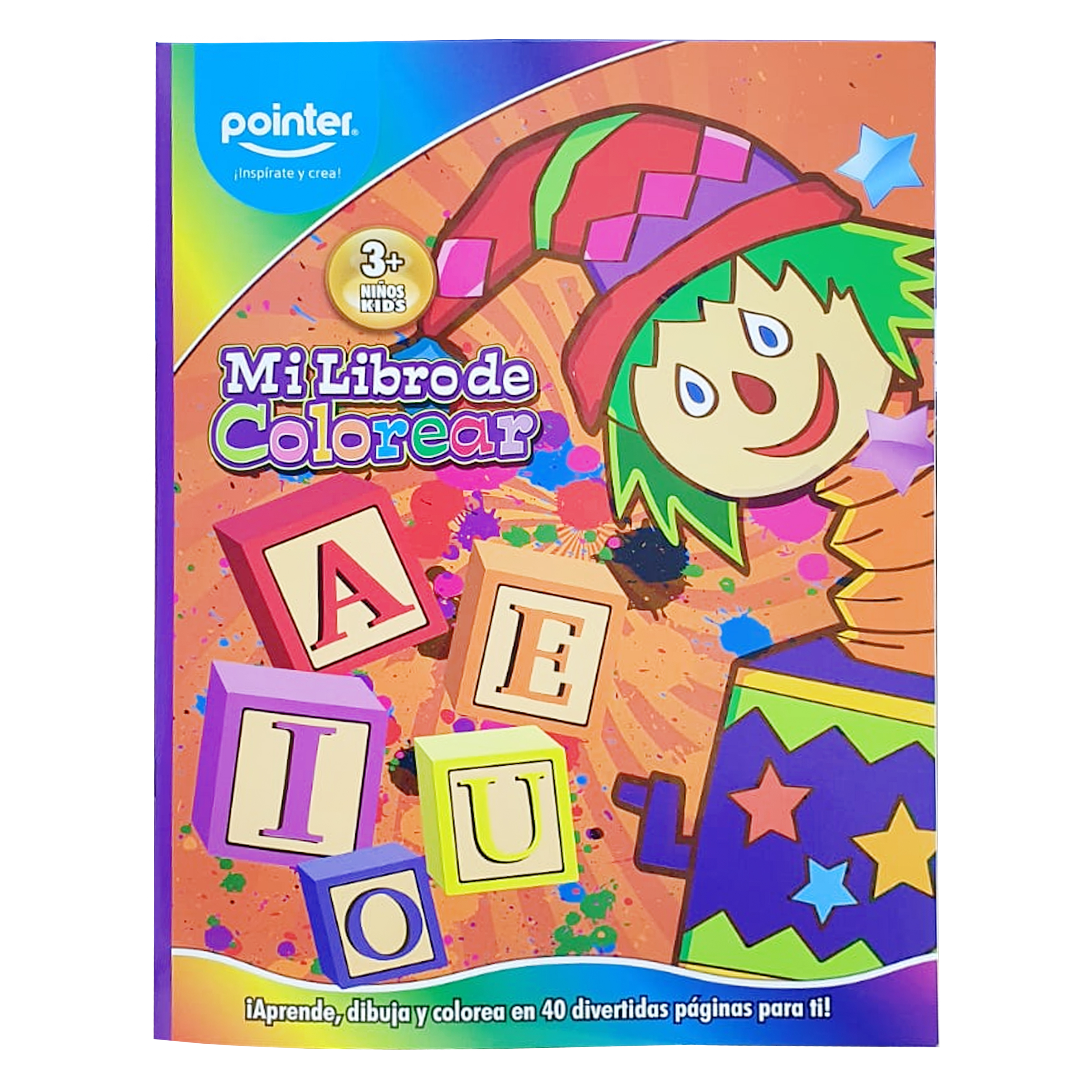 Libro para Colorear, 40 Páginas - Pointer DB-2040-P