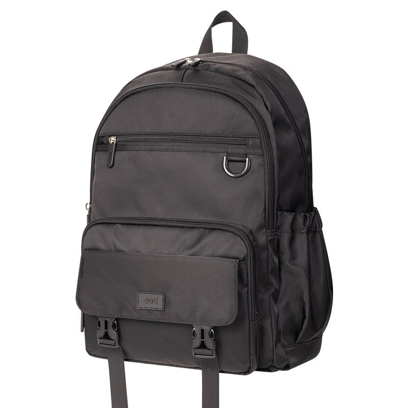 Mochila Escolar 18" Negra para Estudiantes Deli BB140