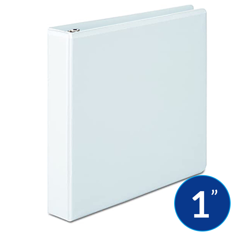 Carpeta de 1" Pulgada con Cover, Blanco