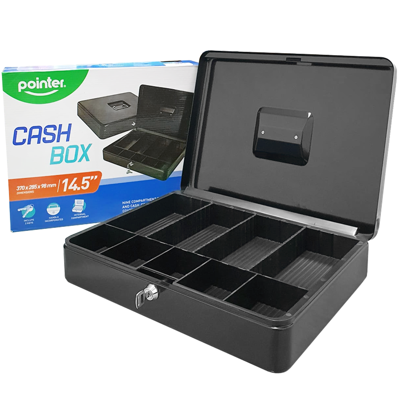 Caja Chica Metálica 14", Negro - Pointer YFC-33-P