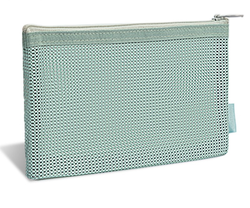Estuche en Malla Transpirable Escolar para Lápices, Verde - Deli Storage Mesh Bag 67058F