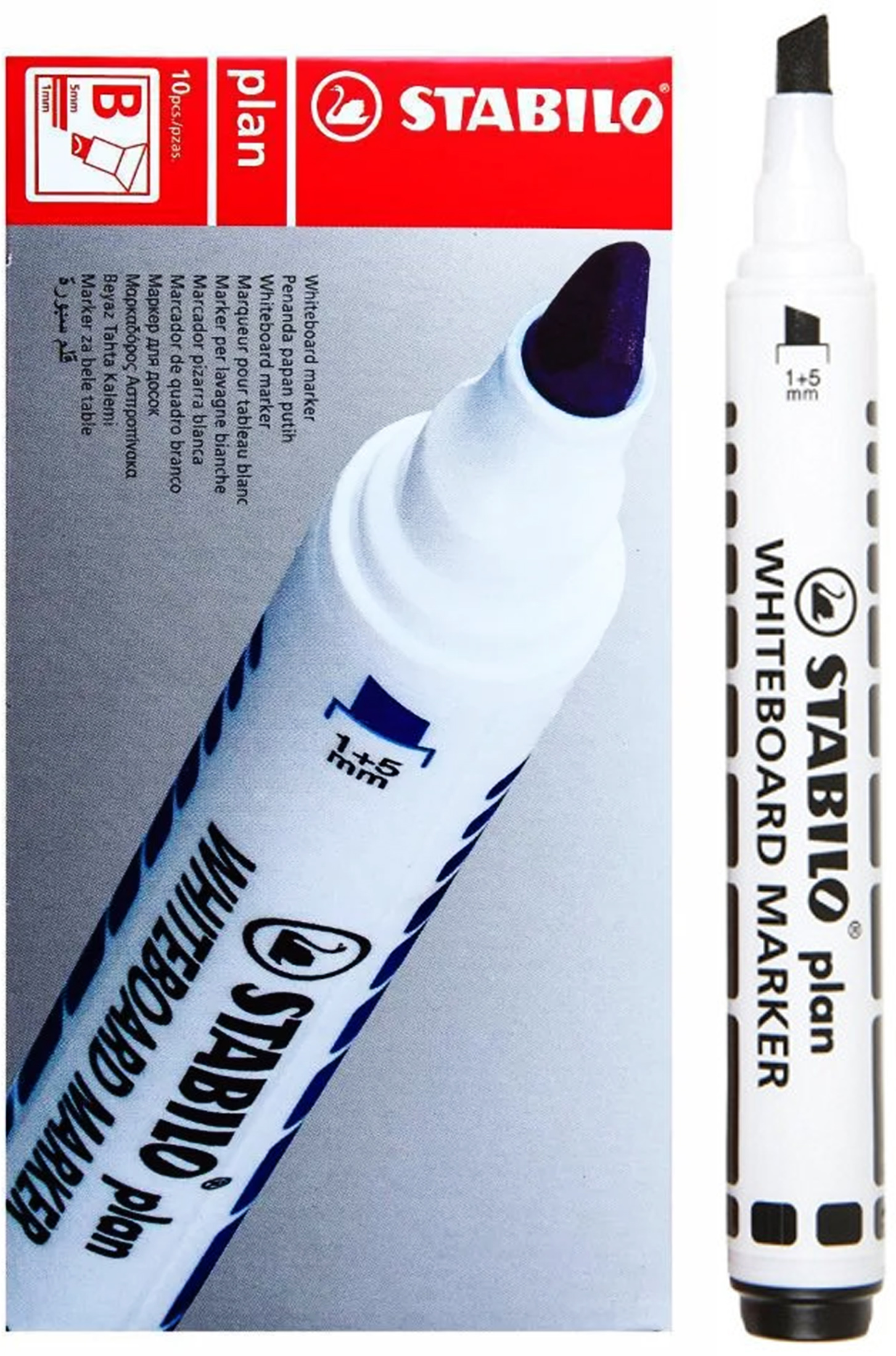 Marcador para Pizarra Stabilo Plan, Negro