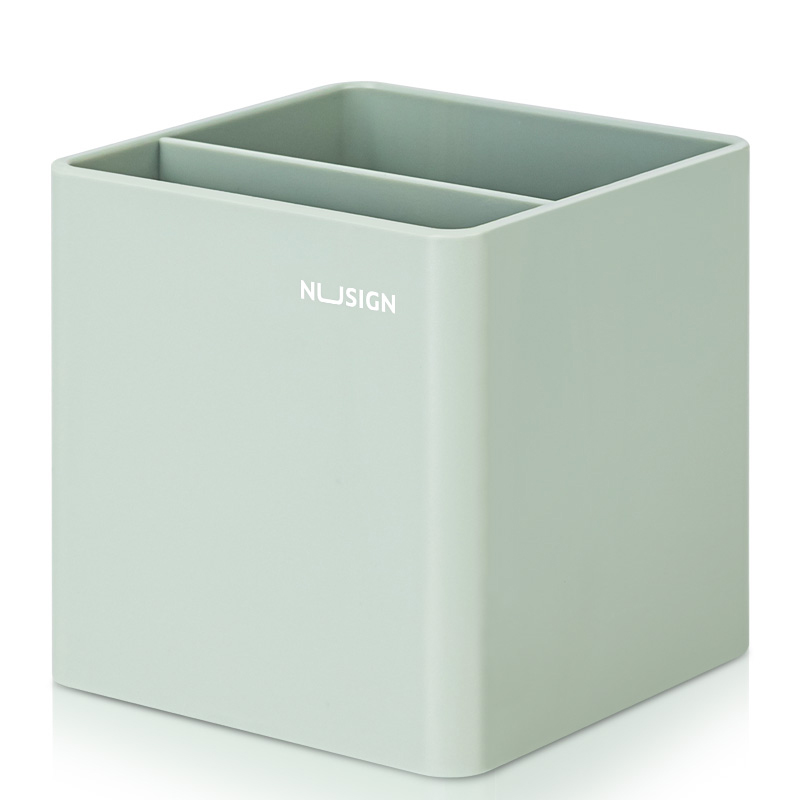 Porta Lápiz Cuadrado de Estilo Minimalista, Verde Pastel - Deli Nusign ENS011