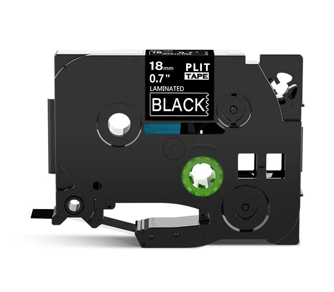 Cinta Rotuladora Térmica TZE-231 Negra, Compatible Etiquetadora Brothers