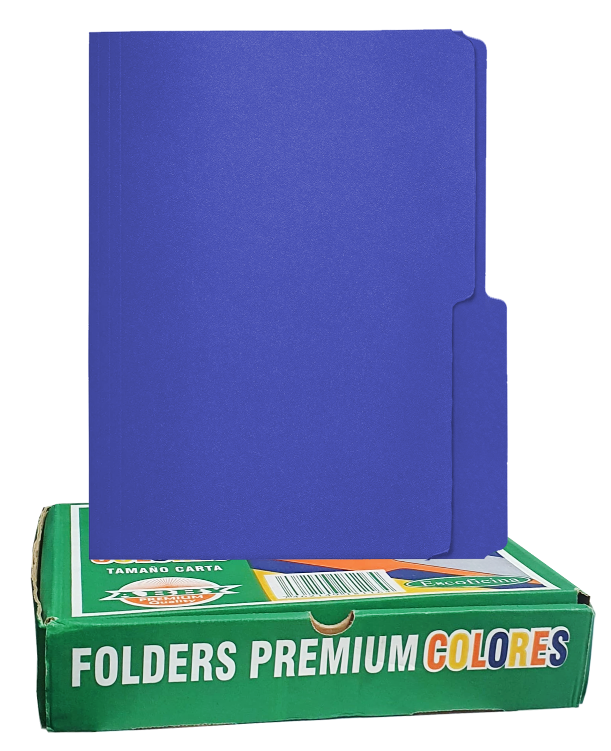 Folders ABBY 8 1/2" x 11" Azul Oscuro, 100 pcs