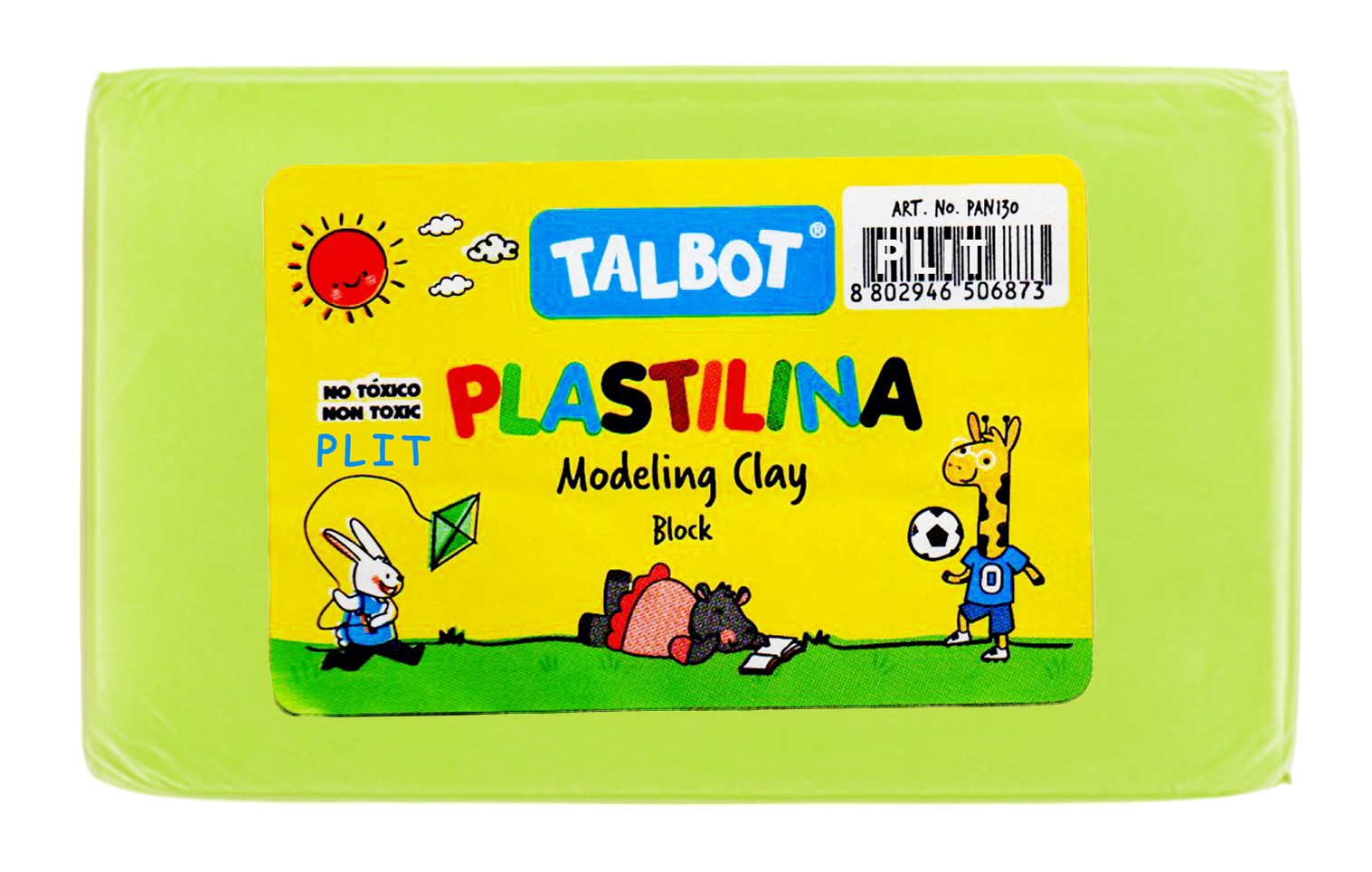 Masilla Plastilina Talbot Amarillo Neón 150 gr