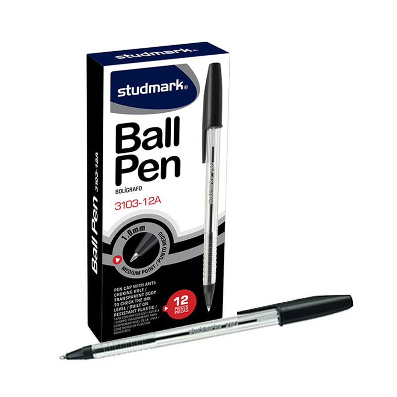 Bolígrafo Ball Pen, Negro - Studmark 3103