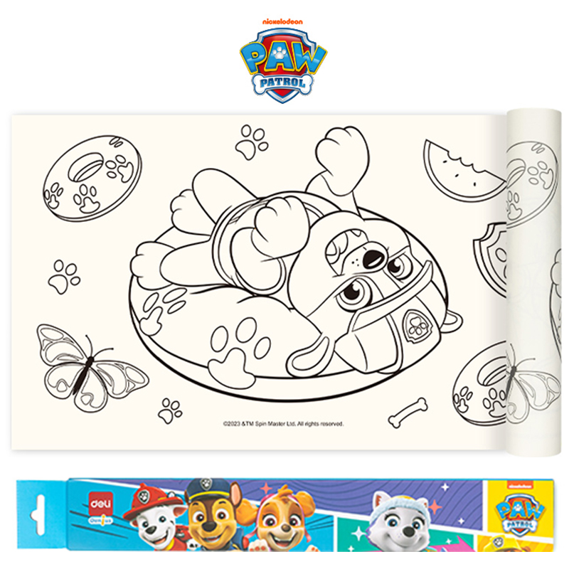 Rollo de Dibujo para Colorear, Paw Patrol
