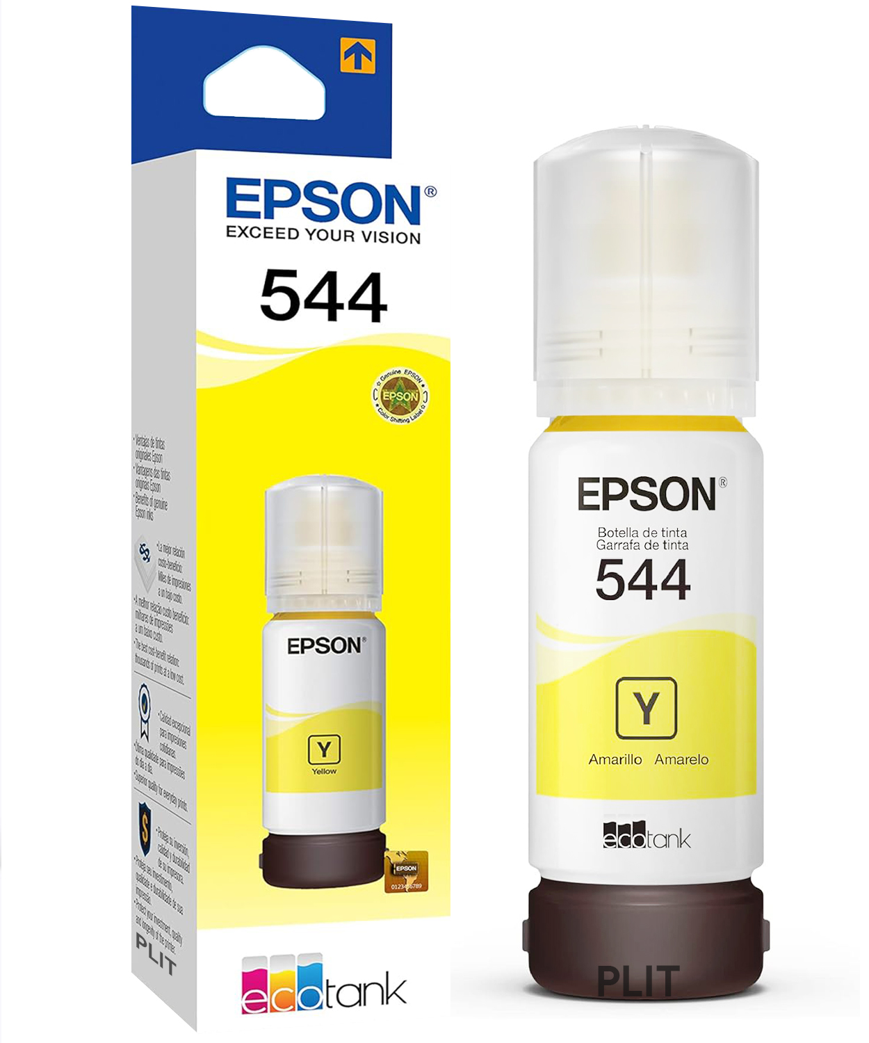 Original: Tinta Epson 544 para Impresoras L3110 L3150 L5190, Amarilla