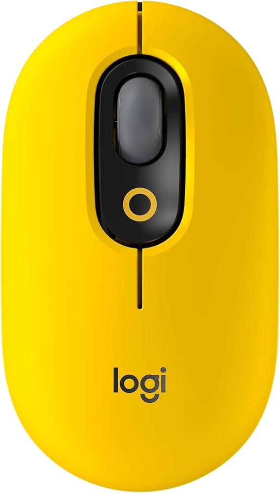 Mouse Inalámbrico Logitech POP Mouse 4000 dpi, Amarillo