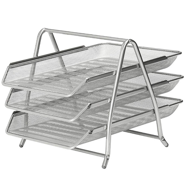 Bandeja de Metal 3/1 Niveles, Plateada - Pointer HY-WJL-3-PL