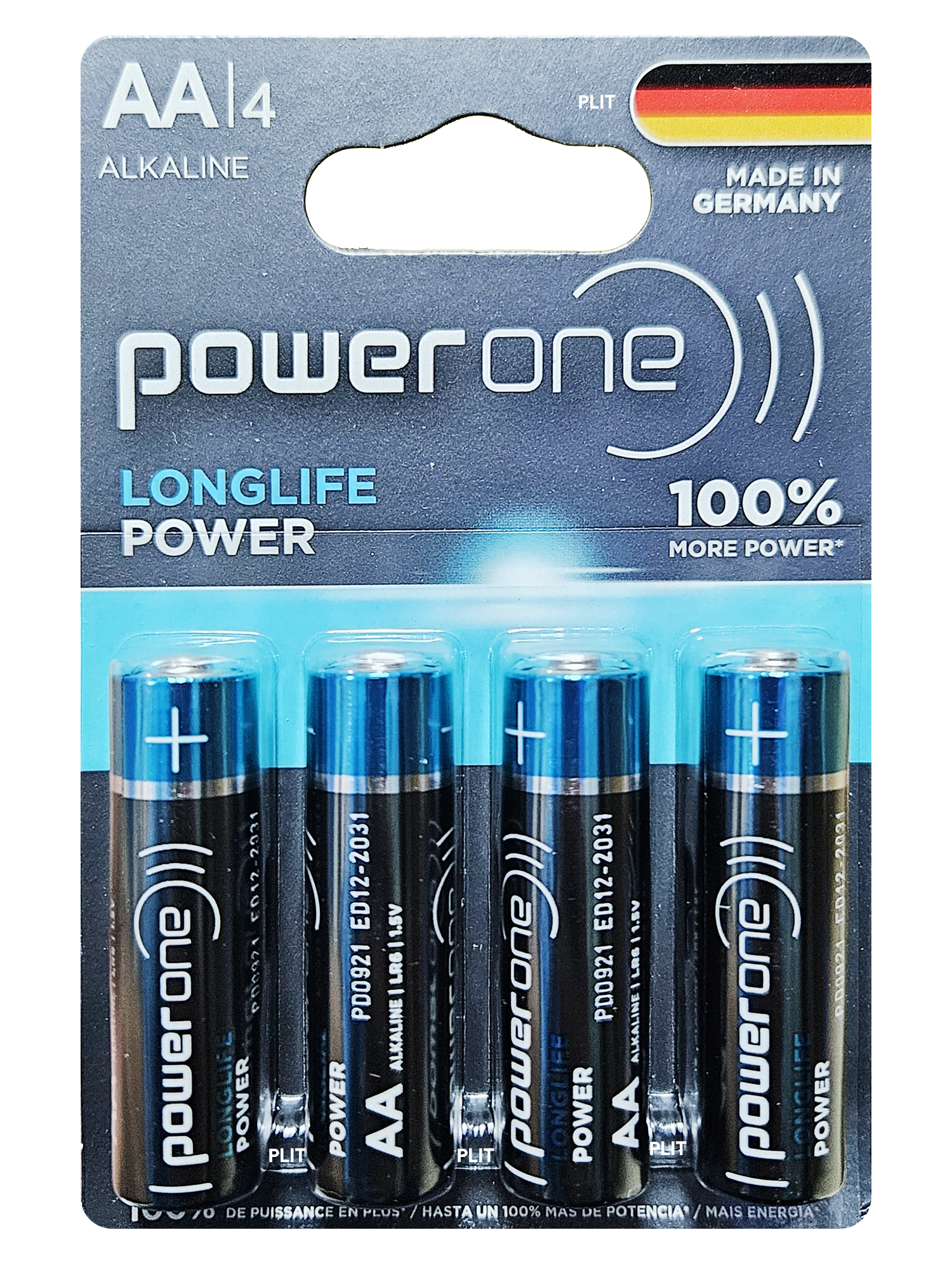 Pila Batería Power One AA 1.5 V Longlife Power LR6 , 4 pcs