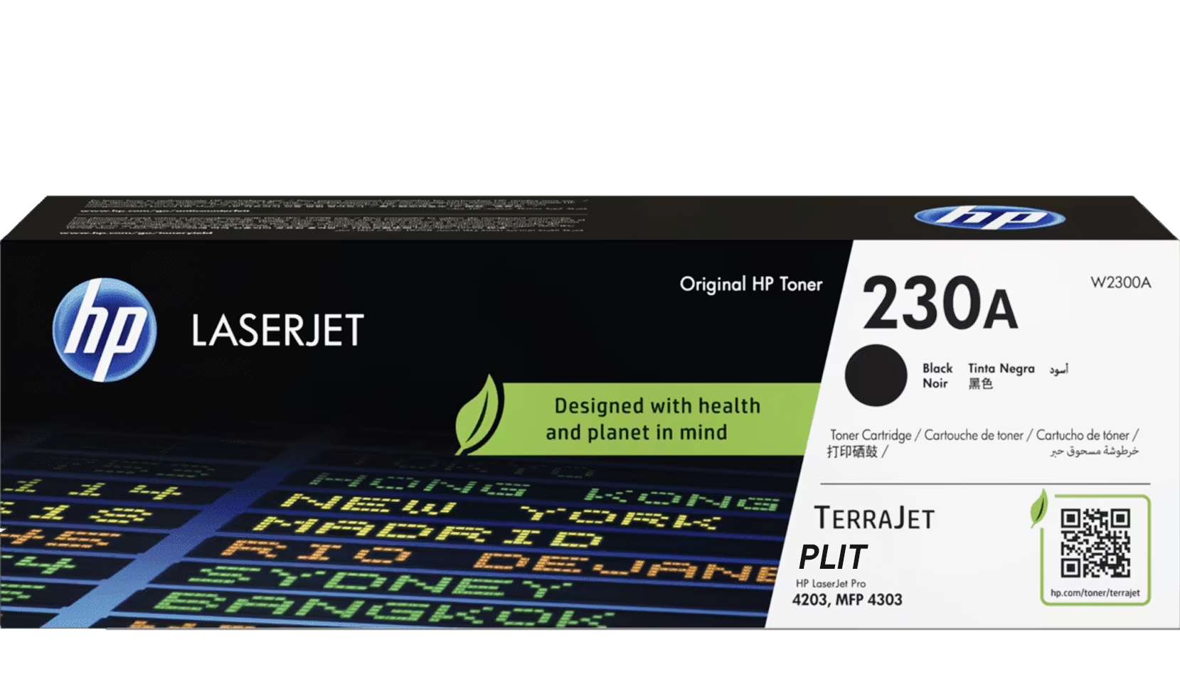 Original: Toner HP 230A (W2300A), Negro