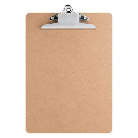 Tablilla de Carton 9" x 12"  con Gancho
