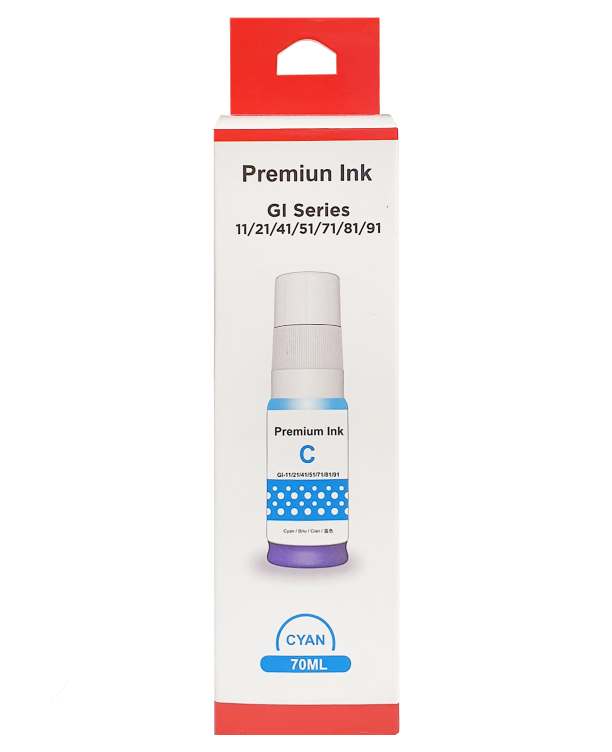 Tinta Cony Compatible con Canon GI-11 Cyan, 70ml