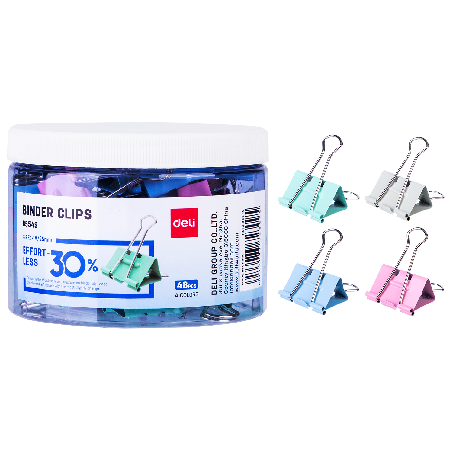 Clips Billetero 25 mm, 30% Menos Esfuerzo, 48 pcs