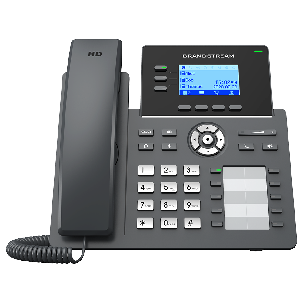 Teléfono IP Grandstream GRP2604P, 3 Líneas, 6 Cuentas SIP, Gestión GDMS