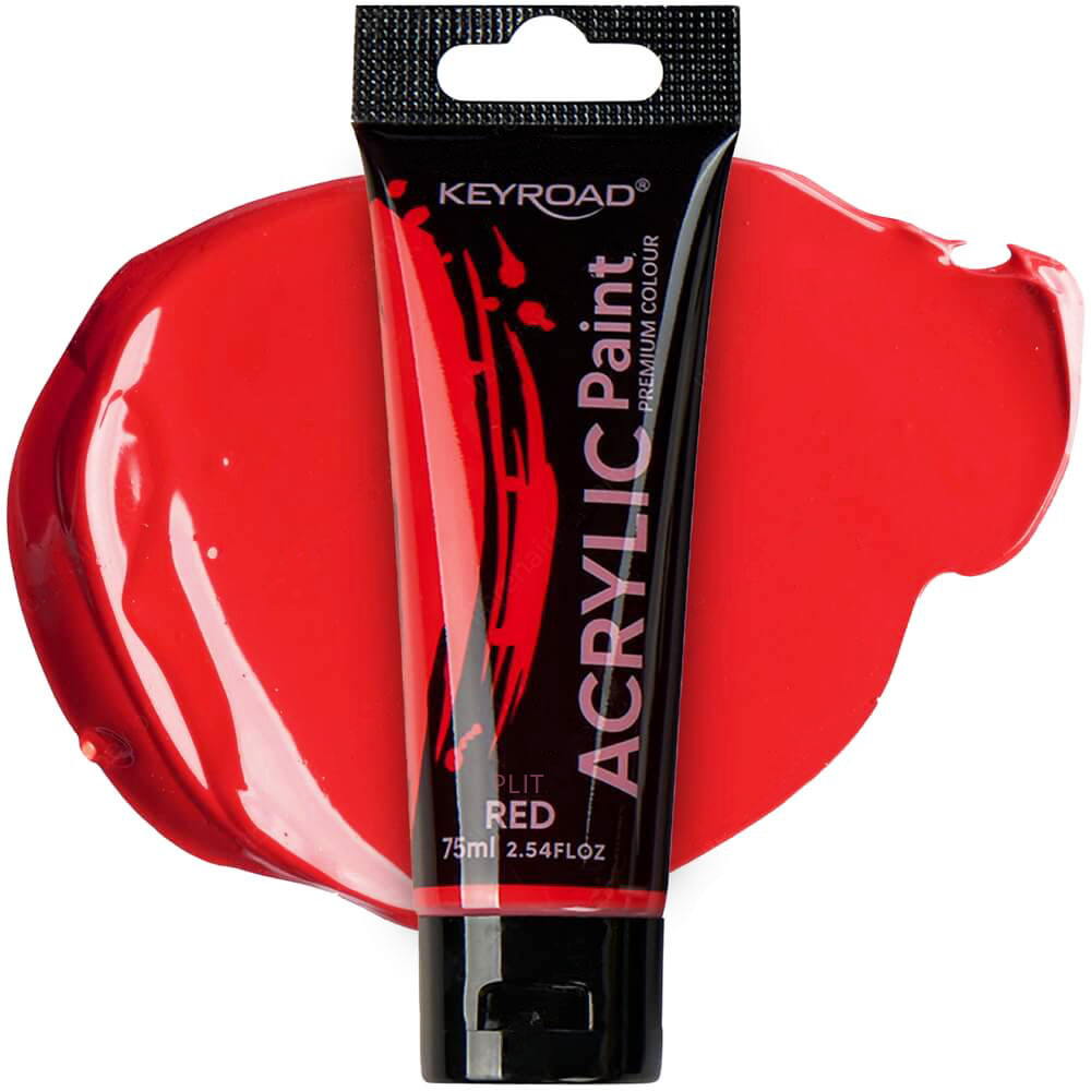 Pintura Acrílica Roja 75 ml - Keyroad KR-972204