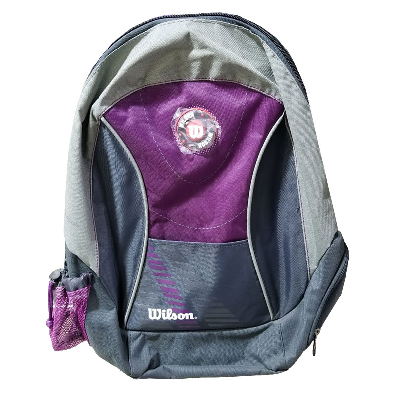 Mochila Escolar Wilson, Morada / Gris