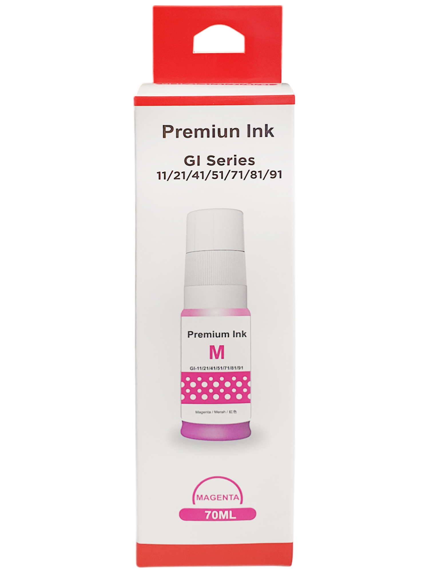 Tinta Cony Compatible con Canon GI-11 Magenta, 70ml