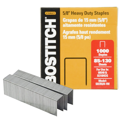 Grapas Bostitch Heavy Duty 15 mm (5/8") 1,000 grapas - #SB355/8-5M