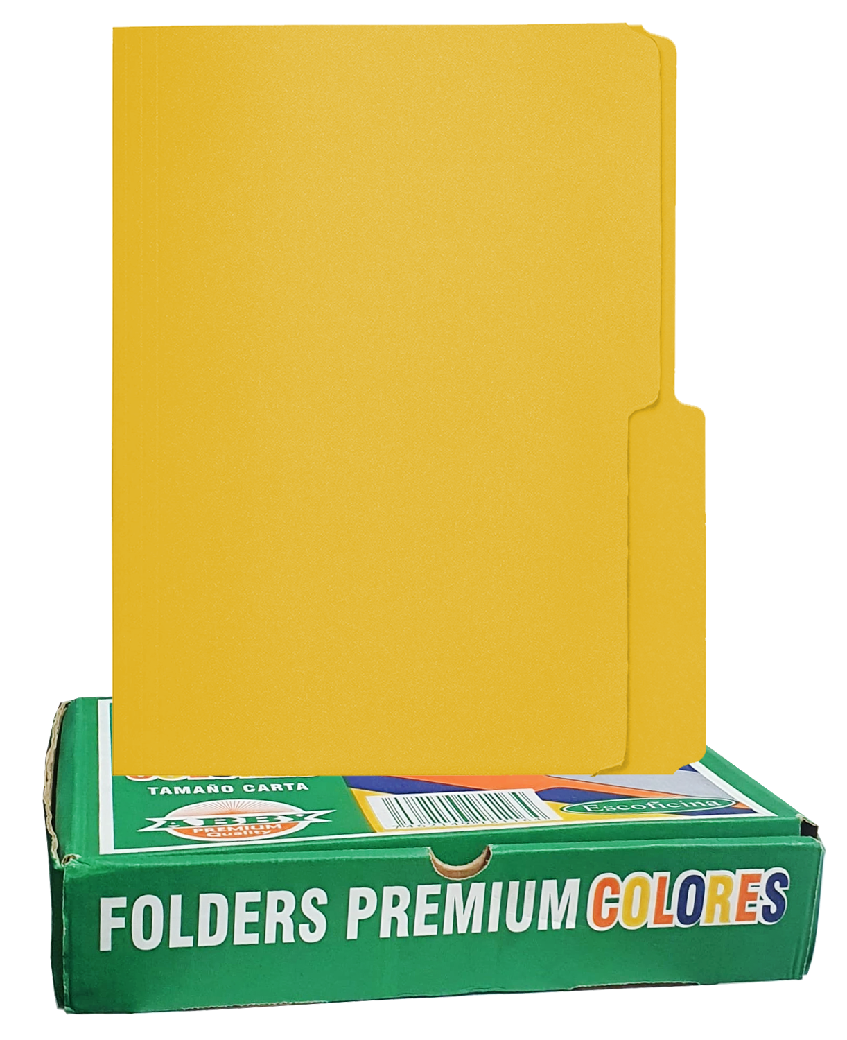 Folders ABBY 8 1/2" x 11" Amarillo, 100 pcs