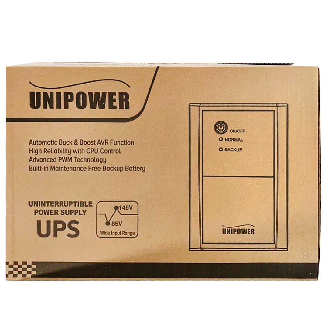 Protector de Voltaje UniPower UPS 1,200VA - 600W
